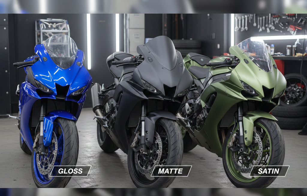 Honest 3-Way Reality Check: Matte vs Satin vs Gloss Wrap on Indian Roads That Every Indian Rider Feels